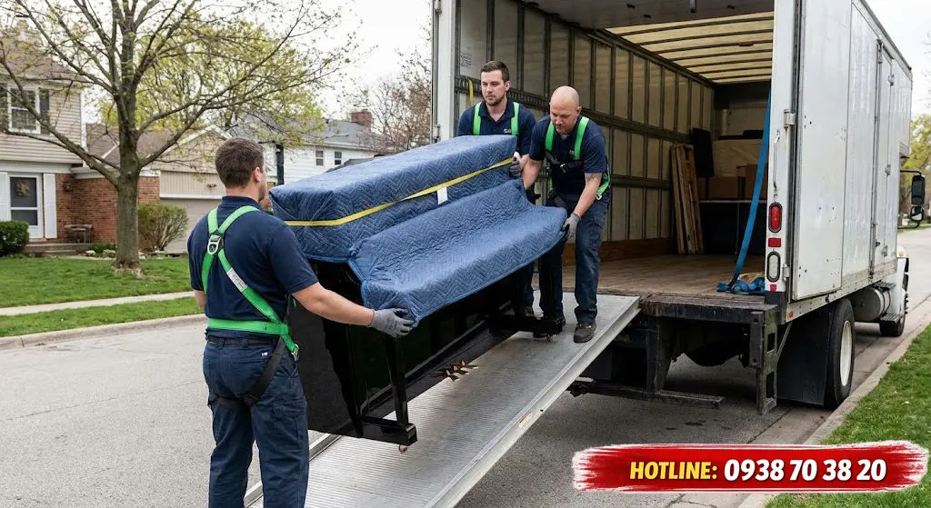 Bước 4: Vận chuyển đàn piano