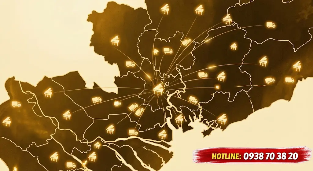 Khu vực thu mua piano tại TPHCM và các tỉnh lân cận