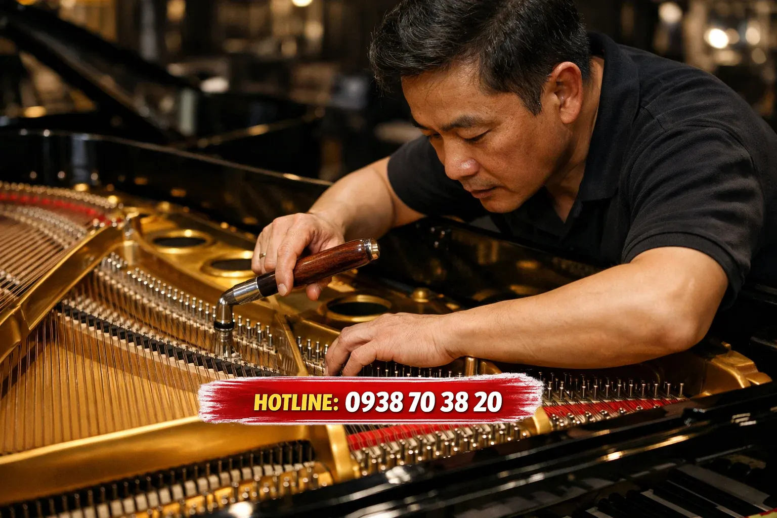 Lên dây piano Steinway