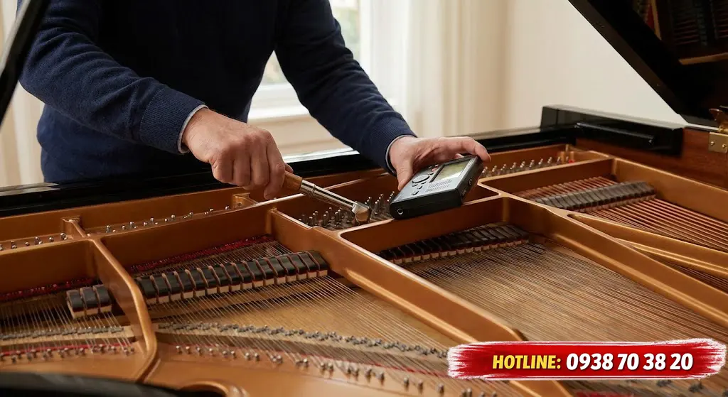 Lên dây piano tại nhà