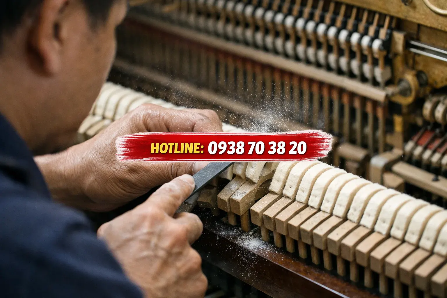 Mài búa đàn piano