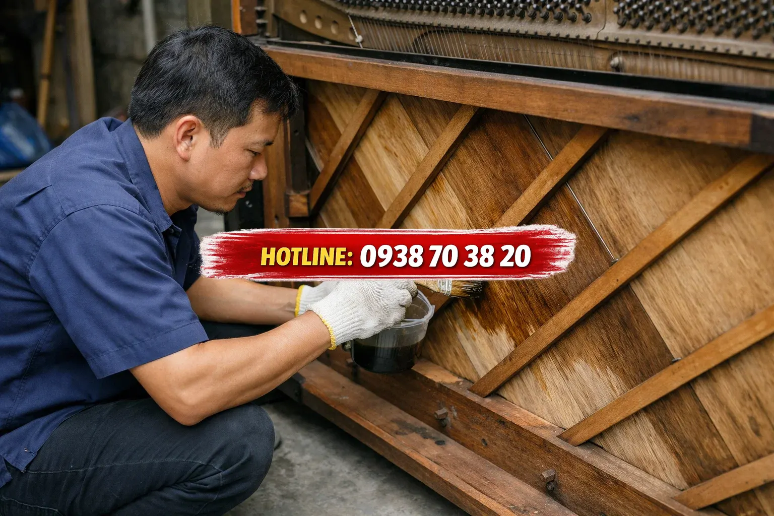 Xử lý mối mọt piano