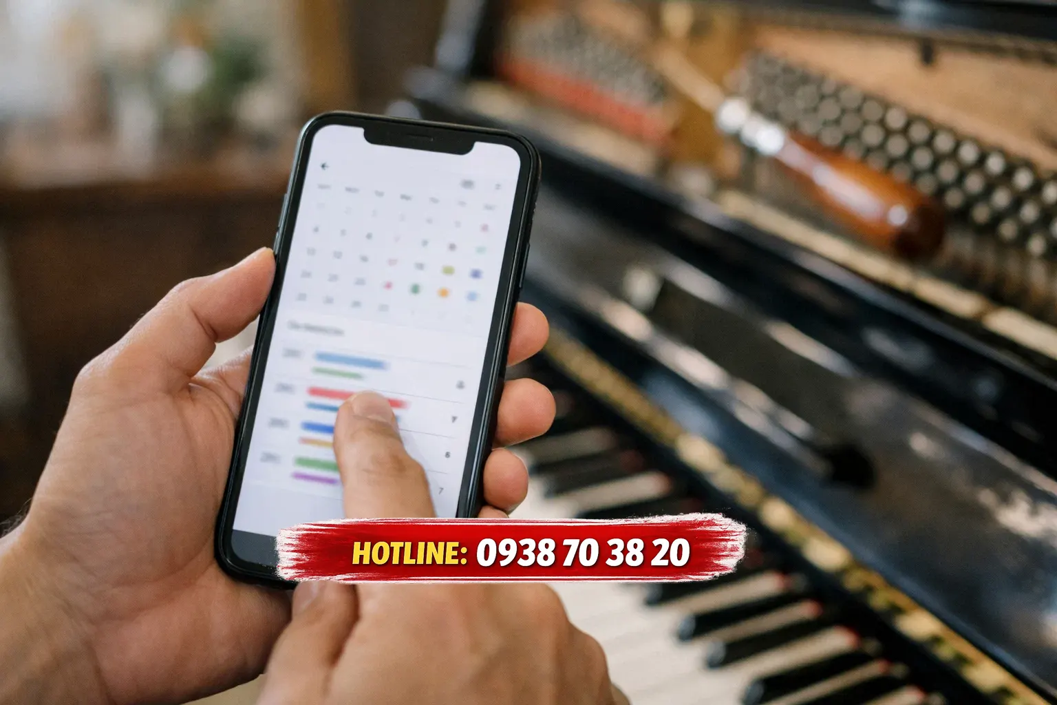 Dịch vụ lên dây đàn piano tận nơi tại TP Biên Hòa