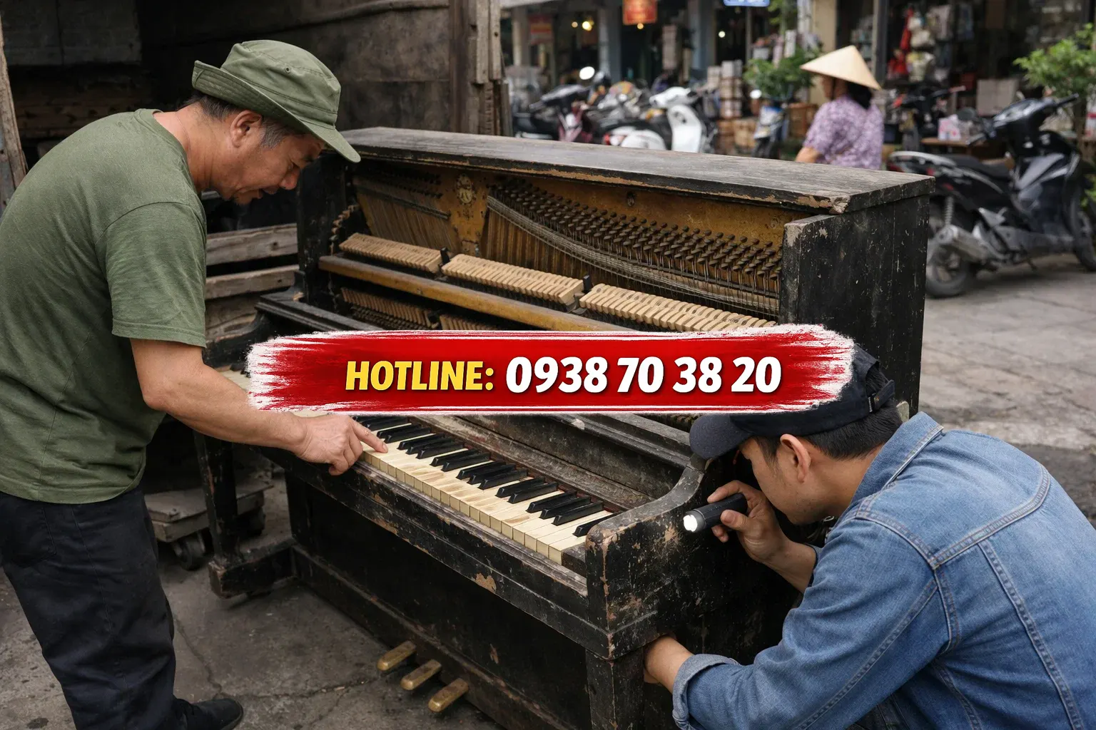 Dịch vụ thu mua đàn piano tận nơi tại huyện Hóc Môn