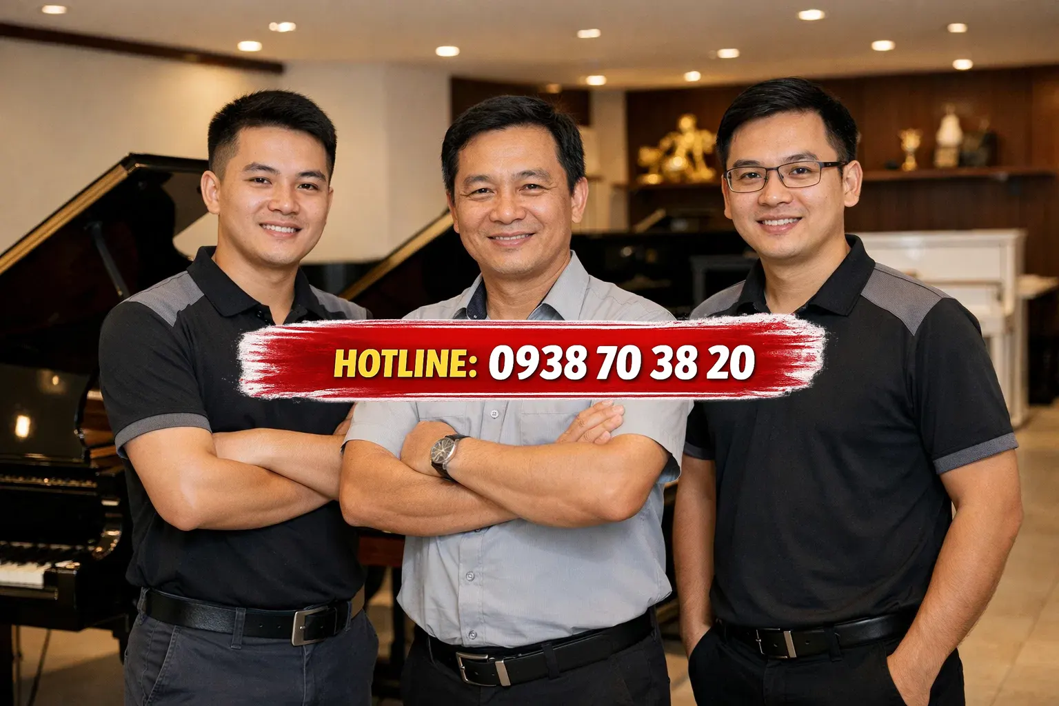 Đội ngũ vận chuyển piano chuyên nghiệp tại nhà vườn Hóc Môn